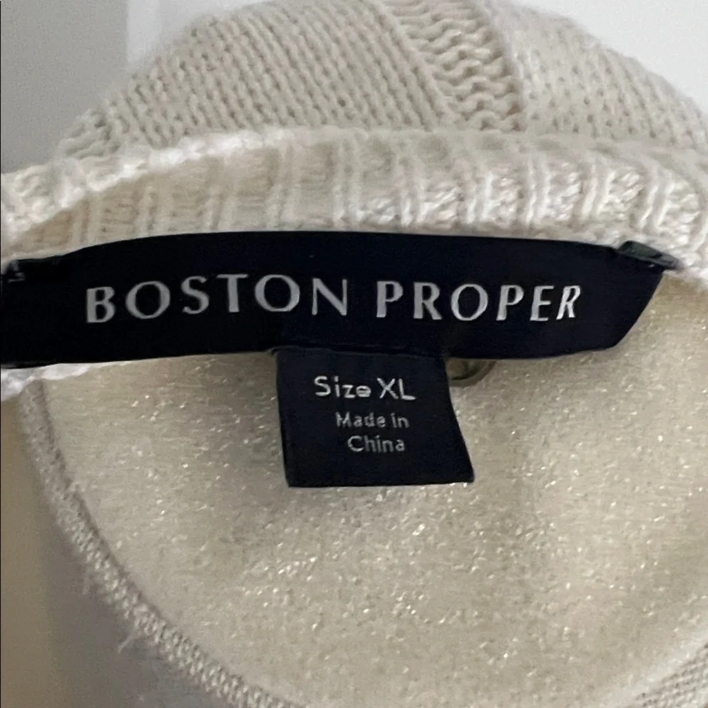 Boston Proper Ivory Knit Top - Picture 2 of 4